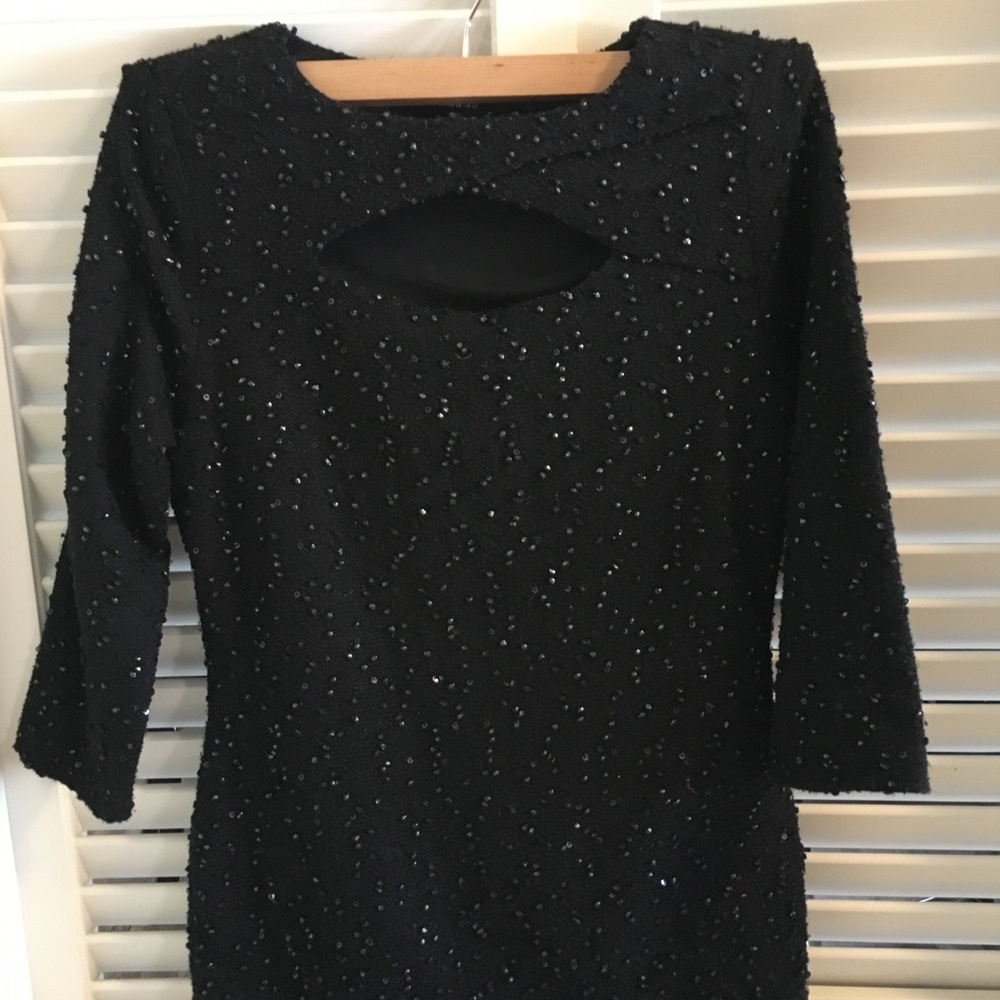 Jennifer Lopez Cutout Sequin Top